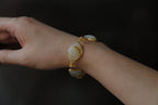 ATELIER 003 · Suet White — nephrite jade bracelet, on the model