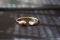 ATELIER 004 · Caramel — nephrite jade bangle, front