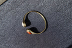 ATELIER 004 · Caramel — nephrite jade bangle, detail