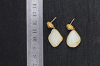 ATELIER 008 · Suet White — nephrite jade earrings, size reference