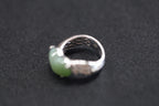 ATELIER 010 · Cat's Eye — nephrite jade bangle & ring set, ring, inside view