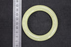 ATELIER 012 · Golden Green — nephrite jade round bangle, size reference