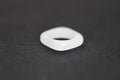 ATELIER 016 · Suet White — nephrite jade ring, front