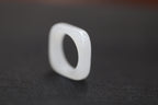 ATELIER 016 · Suet White — nephrite jade ring, close view