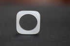 ATELIER 016 · Suet White — nephrite jade ring, alternate view