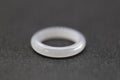 ATELIER 017 · Smoky Lilac — nephrite jade ring, front