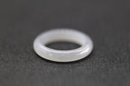 ATELIER 017 · Smoky Lilac — nephrite jade ring, front