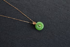 ATELIER 020 · Willow Green — nephrite jade necklace, front