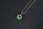 ATELIER 021 · Willow Green — nephrite jade necklace, front