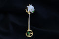 ATELIER 023 · Suet White — nephrite jade brooch, front