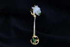 ATELIER 023 · Suet White — nephrite jade brooch, front
