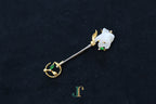 ATELIER 023 · Suet White — nephrite jade brooch, alternate view