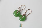 ATELIER 024 · Willow Green — nephrite jade earrings, detail