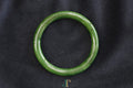 ATELIER 027 · Spinach Green — nephrite jade round bangle, front