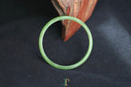 ATELIER 028 · Willow Green — nephrite jade round bangle, alternate view