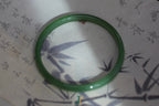 ATELIER 028 · Willow Green — nephrite jade round bangle, flat lay
