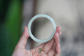 ATELIER 029 · Willow Green — nephrite jade round bangle, front