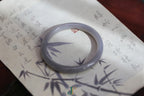 ATELIER 030 · Smoky Lilac — nephrite jade round bangle, front