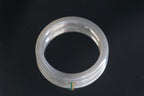 ATELIER 030 · Smoky Lilac — nephrite jade round bangle, side view