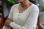 ATELIER 031 · Suet White — nephrite jade necklace, worn