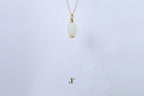 ATELIER 031 · Suet White — nephrite jade necklace, hanging view