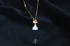 ATELIER 033 · Suet White — nephrite jade pendant, close view