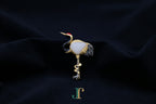 ATELIER 038 · Suet White — nephrite jade brooch, front