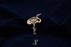 ATELIER 038 · Suet White — nephrite jade brooch, back view