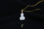 ATELIER 041 · Suet White — nephrite jade pendant, back view