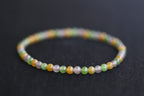 GAIA Earthy 4 · Multi-Colour — nephrite jade bead bracelet, detail
