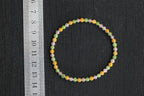 GAIA Earthy 4 · Multi-Colour — nephrite jade bead bracelet, size reference