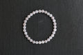 GAIA Earthy 6 · Smoky Lilac — nephrite jade bead bracelet, front