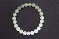 GAIA Earthy 8 · Multi-Colour 3 — nephrite jade bead bracelet, front