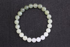GAIA Earthy 8 · Multi-Colour 3 — nephrite jade bead bracelet, front