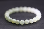 GAIA Earthy 8 · Multi-Colour 3 — nephrite jade bead bracelet, detail