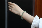 GAIA Earthy 8 · Multi-Colour 3 — nephrite jade bead bracelet, on the hand