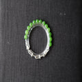 GAIA Earthy Half — natural nephrite jade bead bracelet, front