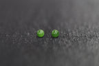 GAIA Luna 6 · Spinach Green — nephrite jade earrings, detail