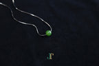 GAIA Pure 10 · Spinach Green — nephrite jade bead necklace, detail