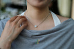 GAIA Pure 10 · Suet White — nephrite jade bead necklace, worn, second view