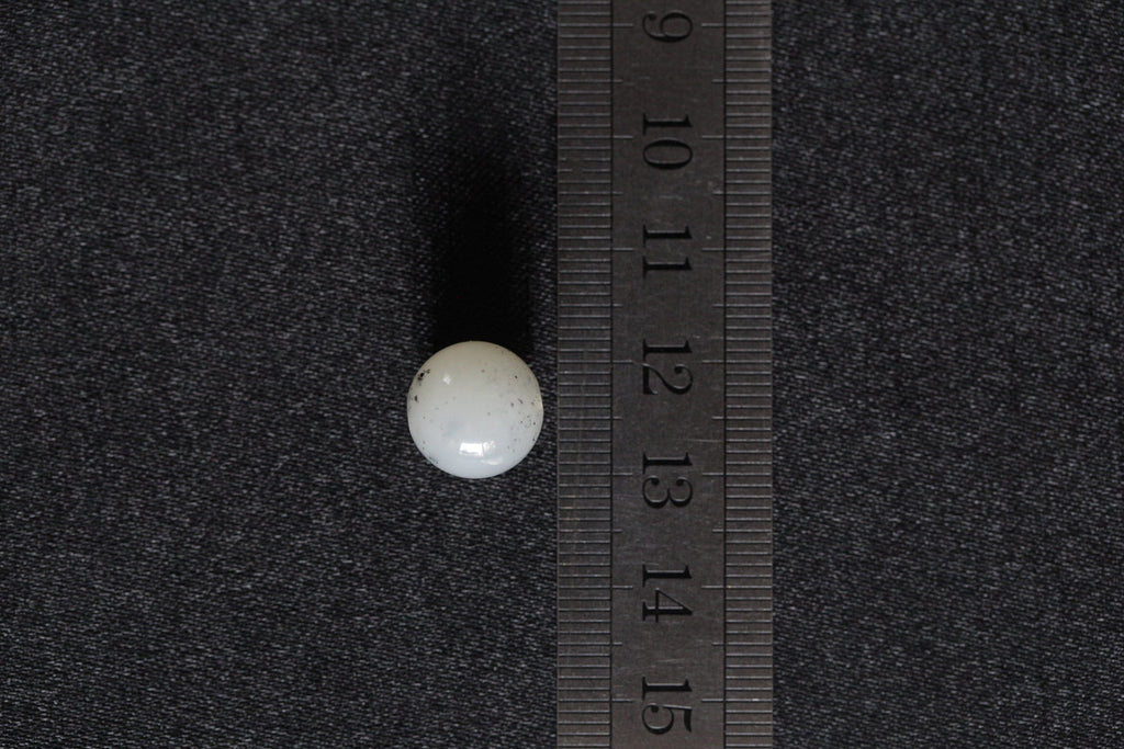 GAIA Pure 12 · Ink Wash — nephrite jade bead necklace, size reference