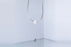 GAIA Pure 6 · Suet White — nephrite jade bead necklace, hanging