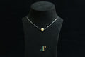 GAIA Pure 8 · Honey-Amber — nephrite jade bead necklace, on a display bust