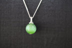 GAIA Serenity · Cat's Eye — nephrite jade pendant, detail