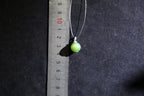 GAIA Serenity · Cat's Eye — nephrite jade pendant, size reference
