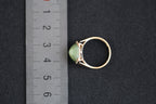 GALET 007 · Cat's Eye — nephrite jade ring, detail