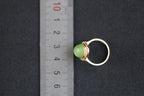 GALET 008 · Cat's Eye — nephrite jade ring, detail