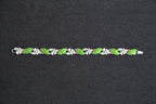 GALET 013 · Willow Green — nephrite jade bracelet, front