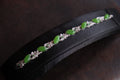 GALET 013 · Willow Green — nephrite jade bracelet, close view