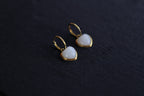 GALET 014 · Suet White — nephrite jade earrings, detail